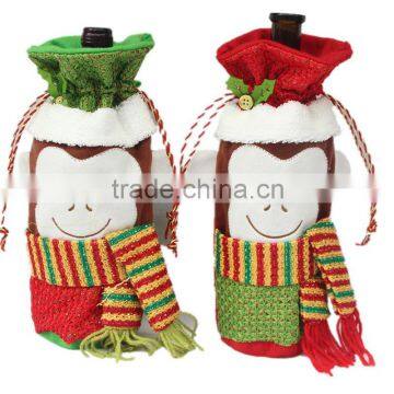 2016 Christmas win gift bags monkey christmas liquor bag