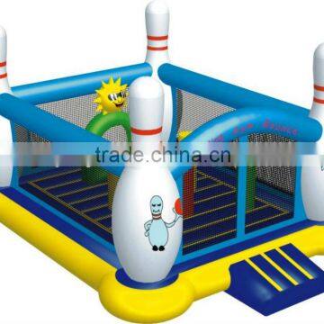 Inflatable bowling bounce castle for amusement/bowling castle