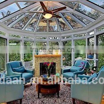 Curved Glass Roof Sunroom or Patio Room With Aluminum Frame photo-2