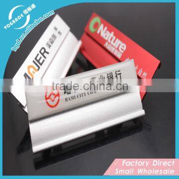 Wholesale 2016 Yiwu high quality Aluminum Alloy Nameplate Metal Craft with Custom Logo
