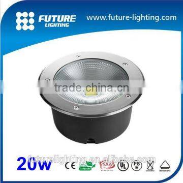 New 120degree rgb White Bridgelux COB 20w outdoor led inground light