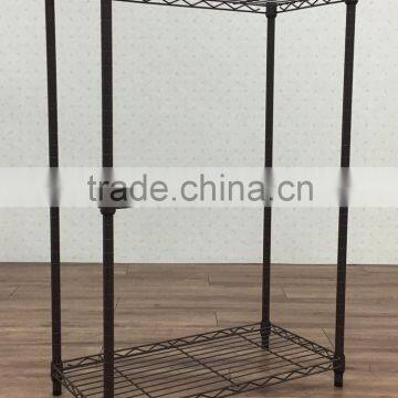 3 level Black Powder Coating Storage Shelf Cabinet