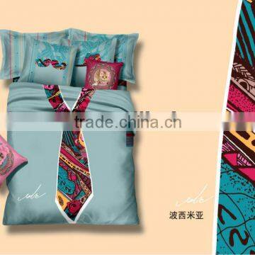 2014 new fresh design 3d 100% cotton reactive printed ,4pcs,5pcs wholesale