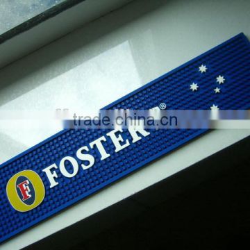 eco-friendly soft pvc bar mat with logos