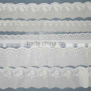 White Embroideried Lace