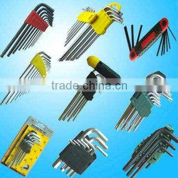 Hot Product 9 PCS Metric and SAE Hex Key Set Hand Tool