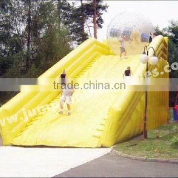 Inflatable Zorb Ball Slide made by 1000D 18OZ PVC tarpaulin/Inflatable Ramp for Zorb Ball