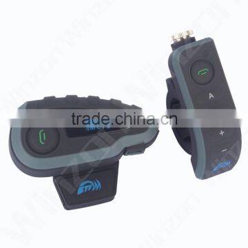 1200m 5 riders motorcycle helmet bluetooth intercom waterproof bt interphone with NFC FM radio and remote control