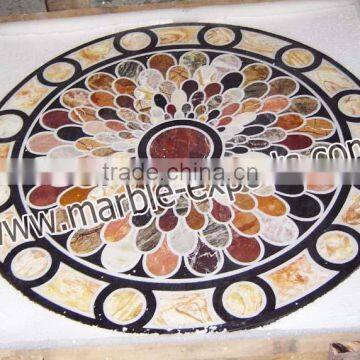 Italian Inlay marble Table Top, modern dining tables, European style Marble dining table