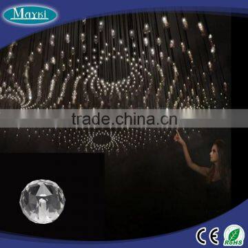 EP-046 20 Pack Crystal Ceiling Lamp End Fixture for 3 Strand Fiber for Luxury Chandelier Decoration photo-5