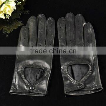 Breathable Summer Short Ladies Sheepskin Leather Driver Glove photo-2
