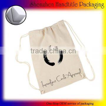 factory price cotton canvas drawstring bag