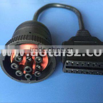 9pin J1939 to J1962 cable 16pin OBD OBD2 male female