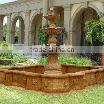 stone garden fountain