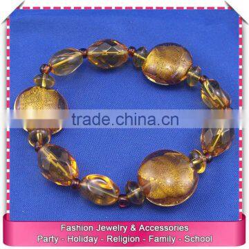 Colored stone amber bracelet for men, low price man accessories bracelet