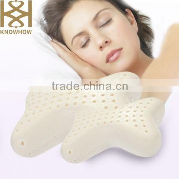 Bone Shape Natural Latex Pillow for Neck Support on Car Seat