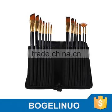 15 Pieces Nyon Hair Art Brush Set with bag