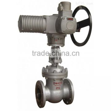 low price knife type metal seated electric gate valve dn250