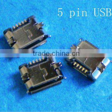 5 pin mini usb connector tin-plated