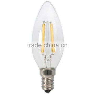 E27 E14 2w led filament candle bulb