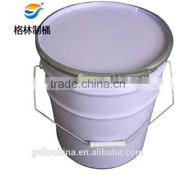 10L metal bucket with lock ring for paint