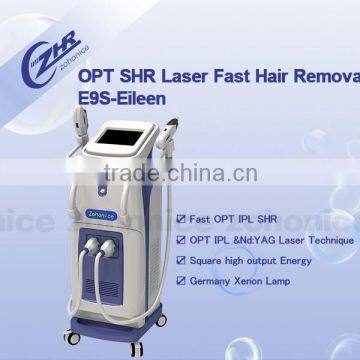 E9S Yag laser tattoo removal + IPL hair removal Machine Profesional Use