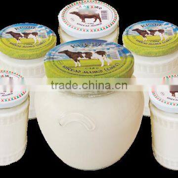 Yoghurt from Buffalo milk in a jar