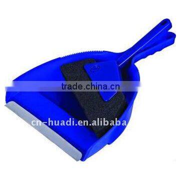 HD5003 Solid color plastic broom dustpan sweep set