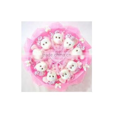 plush bouquet flower with cute animals