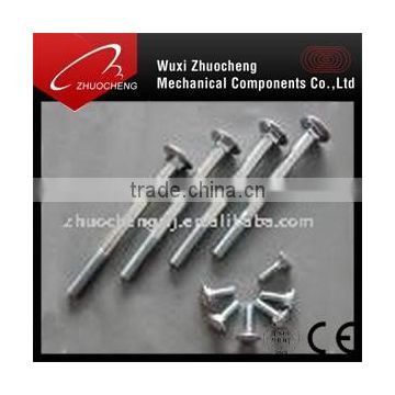 high strength zinc plated carriage screw DIN603