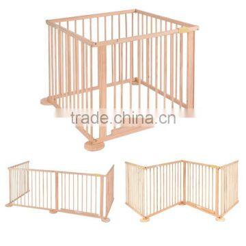 European Standard 4 Side Baby Child Wooden Foldable Kids Playpen Baby Playpen photo-4