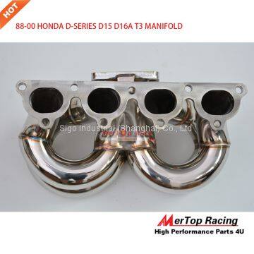 Mertop Race 88-00 HOND* CIVI*/CRX DEL SOL B-SERIES T3 RAM HORN TURBO MANIFOLD photo-4