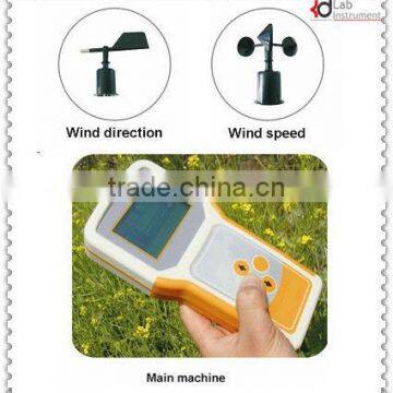 Hand-held wind speed and direction monitor