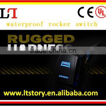 Engraved Waterproof Rocker Switch for Car/motorcycle 12v/24v