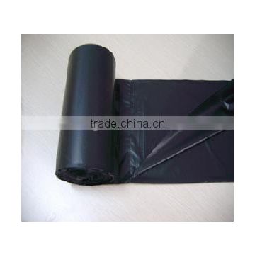 Black fashion plastic garbage bags on roll