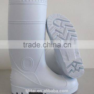 pure white 2017 ankle gumboots,pvc safety shoes,cheap work boots