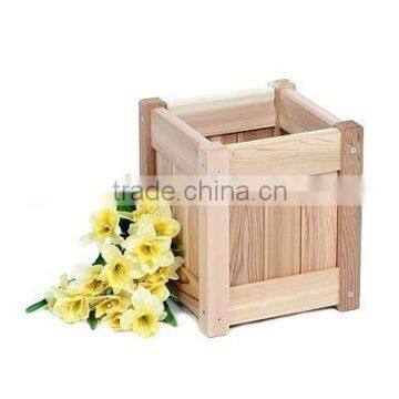 Wood Garden flower box wood planter boxes for wholsale