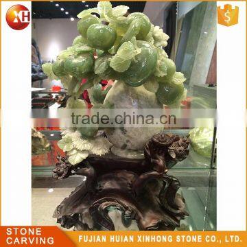 High Quality Reality Polish Natural Jade Fruit Carving photo-2
