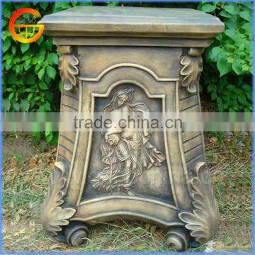 Home and garden fiberstone flower pot stand column decorative outside