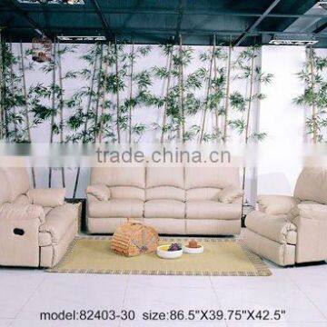 Genuine leather three seat sofa. two seat sofa. small table. comfortable and high quality leather sofa set B48162