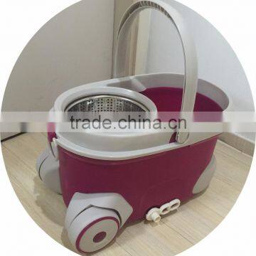 360 Rotation Magic Spin Mop With Twist Two Replacement Mop Heads Easy Hydrate Water photo-5