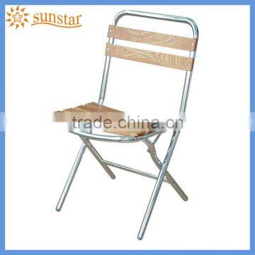 Aluminium Frame Furniture/Foldable Teak Slat Outdooor Wood Chair L82207