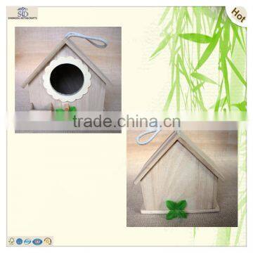 sun flower door swing wood bird nest cage