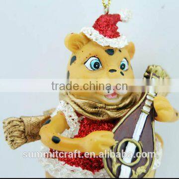 Resin Lute Tiger Ornament Christmas Decoration 2017 photo-3