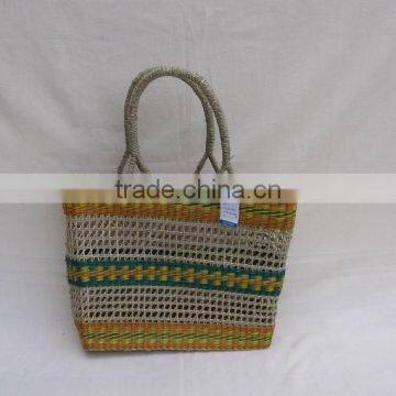 High quality best selling sea grass shopping bag WITH HANDLE from vietnam