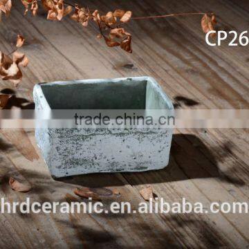 Square Decal Cement Decoration Outdoor Garden Flower Pot photo-5