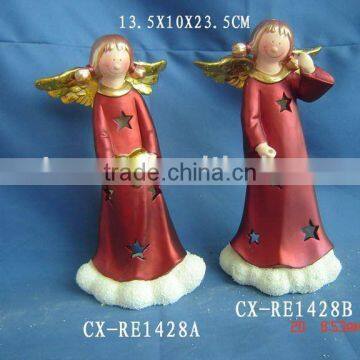 polyresin christmas candle holders decoration -Ceramic Christmas Items