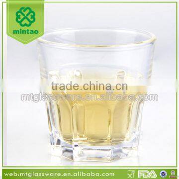 Machine Press Drinking Glass Embossed Whiskey Glass