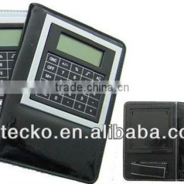 Good selling leather notebook calculator Multifunctional office set