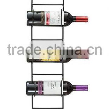 Decrative 6 Bottle Wall Mounted Metal Wire Wine Rack